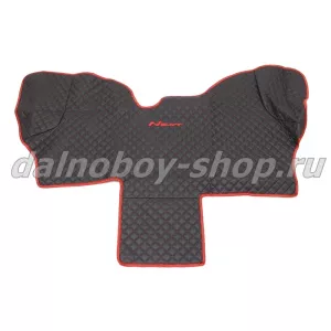 Коврик кож.зам. под ноги Польша GZLL NEXT (2013-) - Джойстик / Черный+Красн строчка