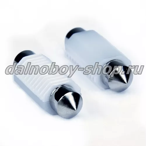 Лампочка салонная "NEON" 2SMD 41mm (9933) белая 12-24v (10)