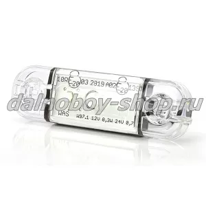 Указатель габ. ГС-22,3 WAS W97.1  (3диода) 24-12v белый/100