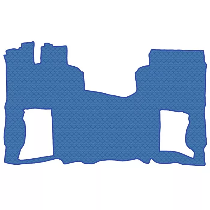 Коврик кож.зам. под ноги FAW JH6 тягач (автомат, без кулисы, 2 пневм.,холодильник) от 2023г /синий