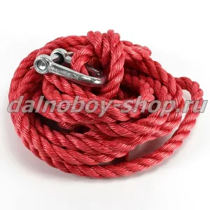 Трос буксировочный  20 тн. 6м  3-х рядный канат /2 скобы,  в сумке /ПРЕМИУМ