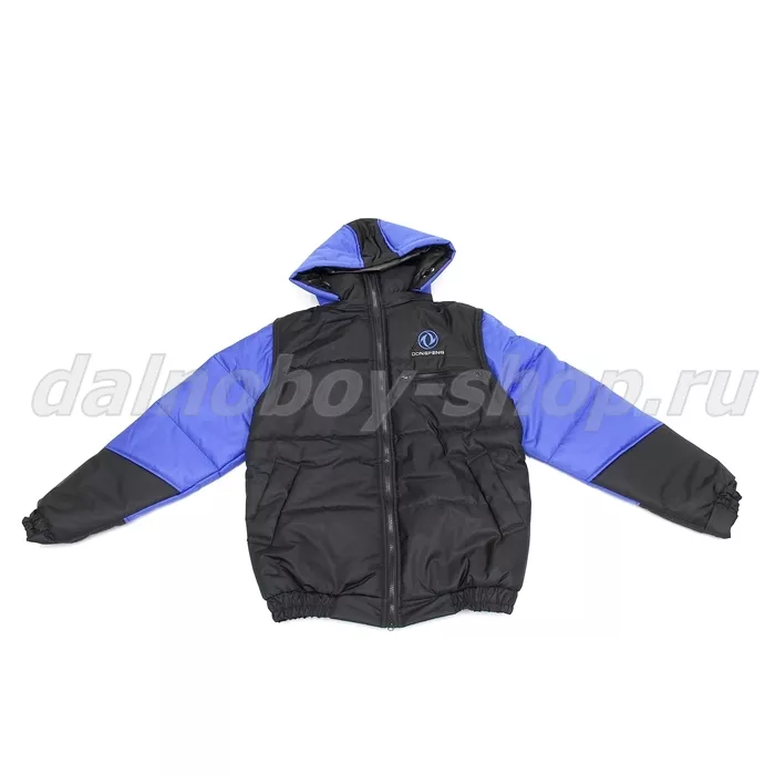 Куртка мужская утепленная с капюшон. (комбинир.) / DONGFENG / 52-54 / сине-черная