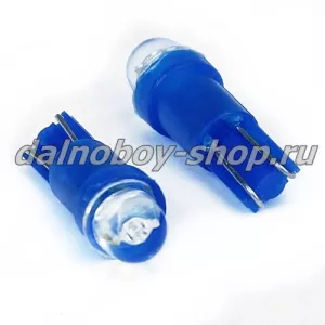 Лампочка приборная "СЕМЕЧКА" диод. синяя 24v  (по 25шт)