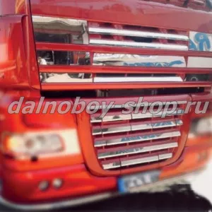 Накладки INOX  на решетку радиатора DAF XF-105  (D121)
