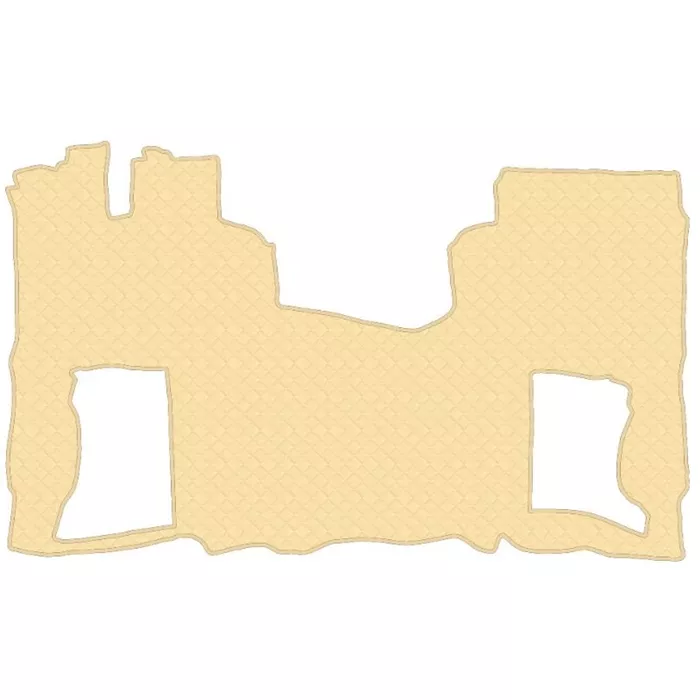 Коврик кож.зам. под ноги FAW JH6 тягач (автомат, без кулисы, 2 пневм.,холодильник) от 2023г /бежевый