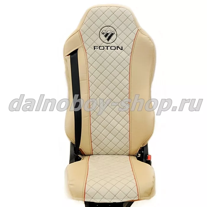 Чехол - сиденье иск.кожа+велюр PREMIUM FOTON AUMAN от 2023 г (FA02) бежево-бежевый