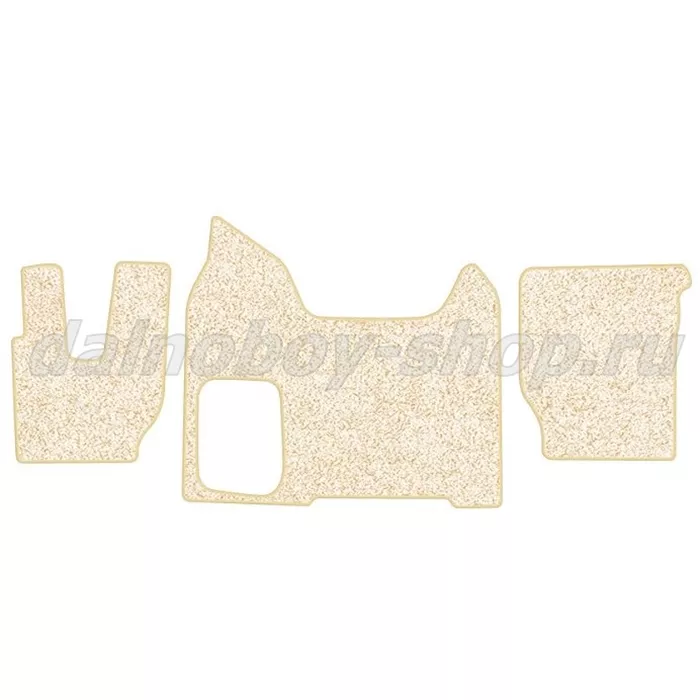 Коврик ворс под ноги Польша (из 3-х) DONGFENG GX от 2022г.  (автомат) ФОРТУНА бежевый