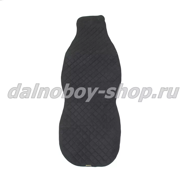 Чехол - накидка на сидение универсальная / стеганная / антара черная + черная нитка