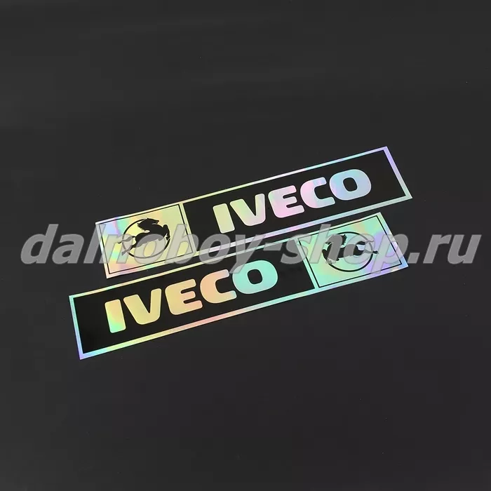 Наклейка эмблема IVECO" (9х41см) комплект на 2 стороны