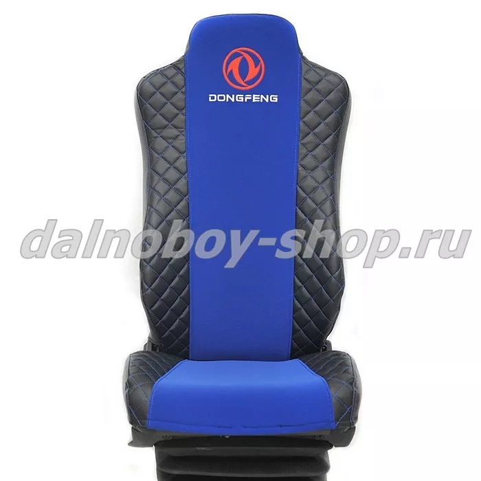 Чехол - сиденье иск.кожа+велюр PREMIUM DONGFENG / черно-синий