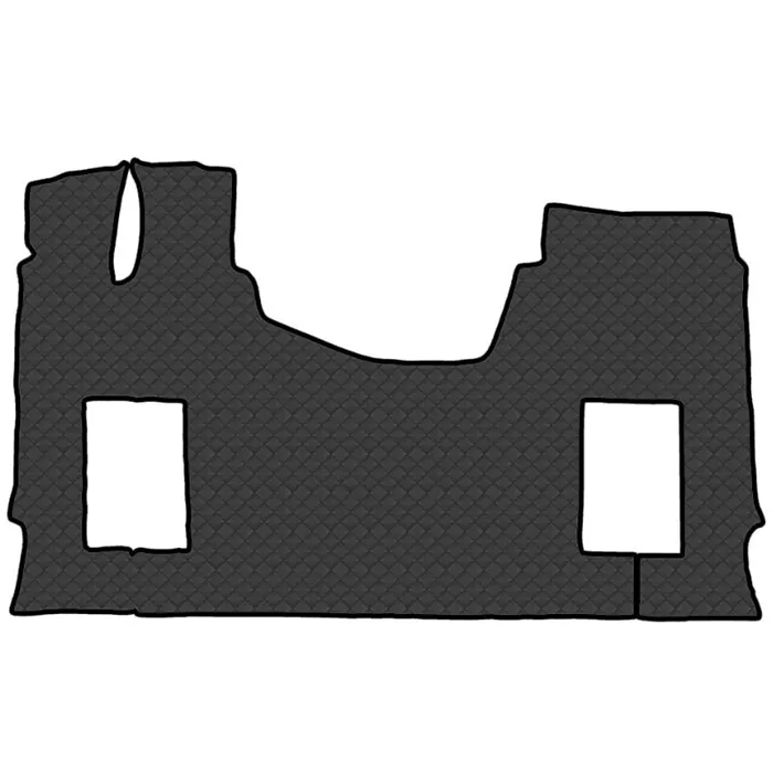 Коврик кож.зам. под ноги JAC K7 490 (автомат, 2 пневм. ровный пол) от 2023г /черный