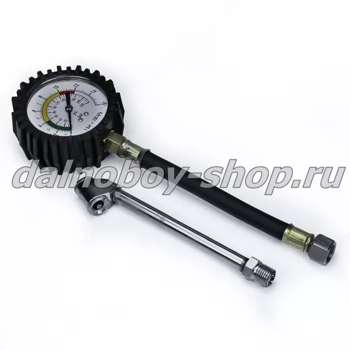 Манометр без пистолета, с удлинителем / 0-16 бар / МЕТАЛЛ-РЕЗИНА 