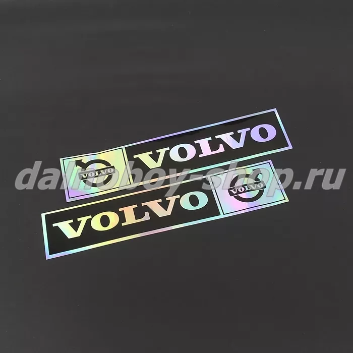 Наклейка эмблема VOLVO" (9х41см) комплект на 2 стороны