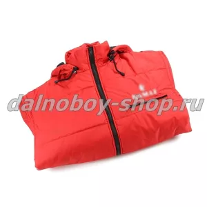 Куртка мужская утепленная с капюшон. KMZ 50-52 красная.