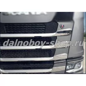 Накладки INOX  на решетку радиатора SCANIA S-series