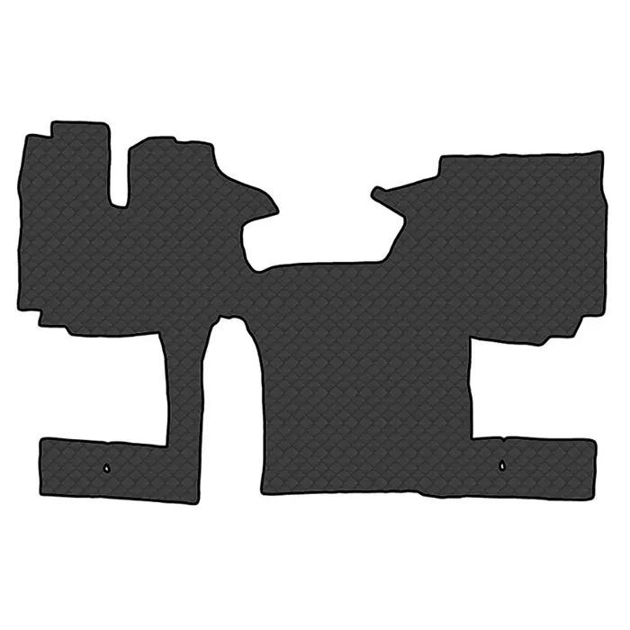 Коврик кож.зам. под ноги SITRAK C7H (автомат, кулиса на полу, холодильник) от 2023г /черный