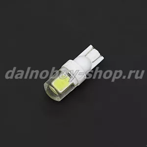 Лампочка габаритная без/цок "COB" T10-COB-6C  белая 24v (по 10шт)