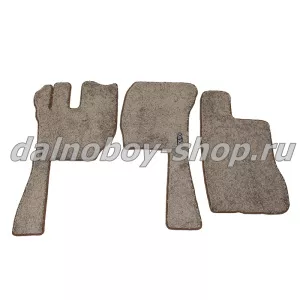 Коврик ворс под ноги Польша (из 3-х) VOLVO FH-12 (после 2013г.) (механика) ФОРТУНА коричневый