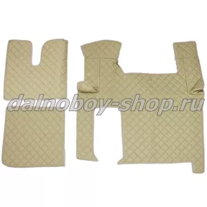 Коврик кож.зам. под ноги Польша MAN TGX (2 выдв.ящик) (автомат) бежевый