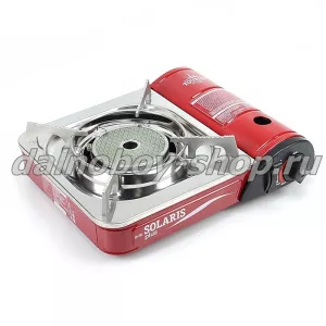 Плита газовая портативная в кейсе "SOLARIS PLUS" с переходником 