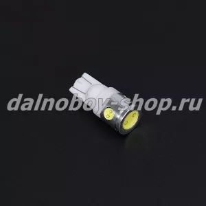 Лампочка габаритная без/цок "COB" T10-HP-4W   белая 24v (по 10шт) 