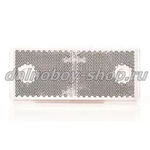 Катафот WAS UP96*42 прямоугольн. с отв. белый (500)/10