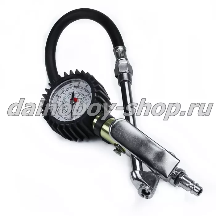 Манометр с пистолетом для подкачки шин / 0-16 бар / Евро /  TG-10