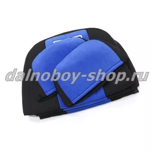 Чехол - сиденье EURO MZ (2 сидения+2 подголовника) черно-синий