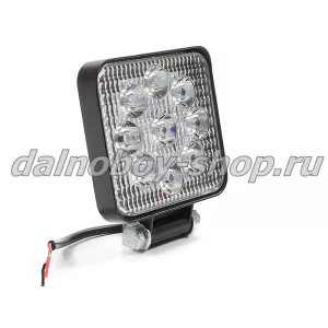Фара п/т  универ. LED 5027 / мини квадратная / 27W 9SMD / 85mm*85mm*20mm /12-24v