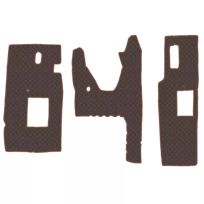 Коврик кож.зам. под ноги MZ EURO ПРОСТОР (механика) от 2021г  /коричневый