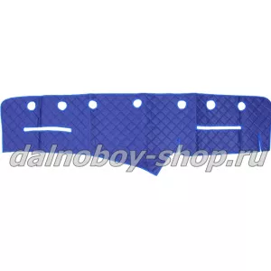Коврик на панель эко/кожа (стёганые) SCANIA 124L от 2004г. (синий) Польша