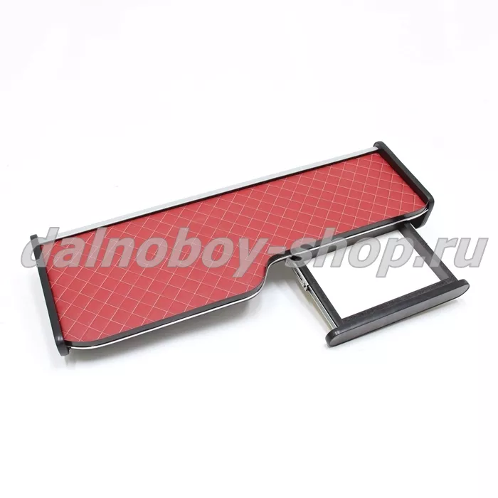 Стол - парта  MAN TGA LX / узкая кабина / с ящиком / кожзам / красный /