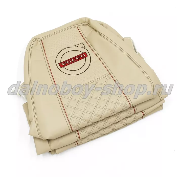 Чехол - сиденье / иск.кожа /PREMIUM / VOLVO FH/FM/FL 12 (2002-2013) беж+беж