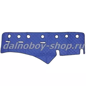 Коврик на панель эко/кожа (стёганые) SCANIA от 2009г.. (синий) Польша