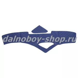 Коврик на панель эко/кожа (стёганые) RENAULT PR. от 2007 (синий) Польша