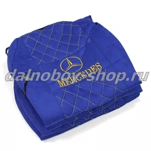 Чехол - сиденье аликанте MERCEDES MP II/III 2004-2013 (2ремня)(2 выс.сид.) синий