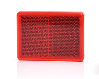 Катафот WAS UP-55x40 прямоугольн.на липучке красный  (500/10)