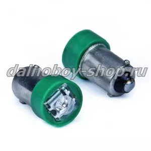 Лампочка габаритная мал./цок "ПИРАНЬЯ" (2885) зеленая 24v (по 10шт)