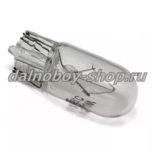 Лампочка "BLUE LIGHT" CLEAR T10 без./цок. (2818) простая 5W  24v (уп.100шт)