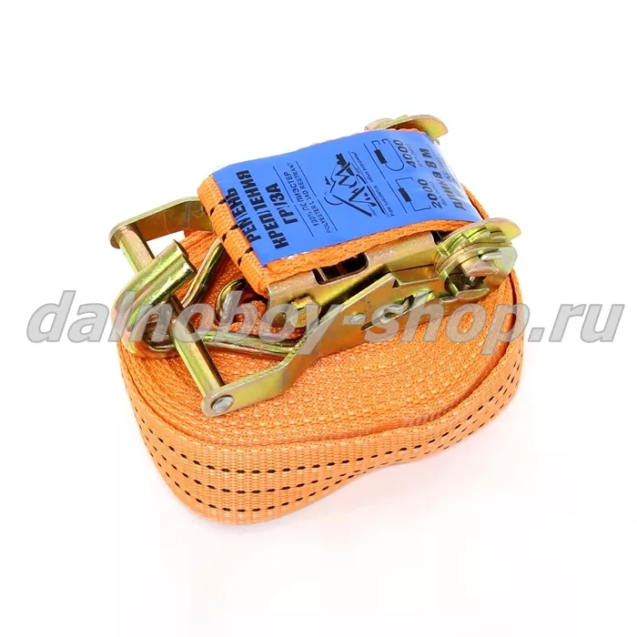 Ремень крепления груза  2 - 5 т. 8 м./ малый замок /