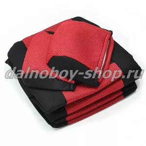 Чехол - сиденье MB.ACTROS AXOR, ATEGO (1ремень)(2 низ.сид.) черно-красный