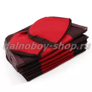 Чехол - сиденье иск.кожа+жаккард EURO MZ ЗУБРЁНОК красный