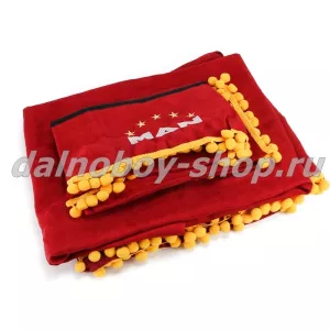 Шторы (Польша) MAN TGA XL красные