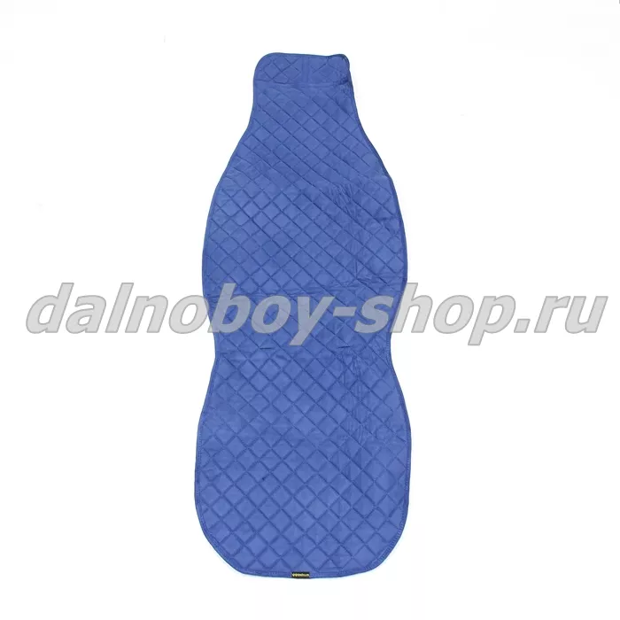 Чехол - накидка на сидение универсальная / стеганная / антара синяя + синяя нитка