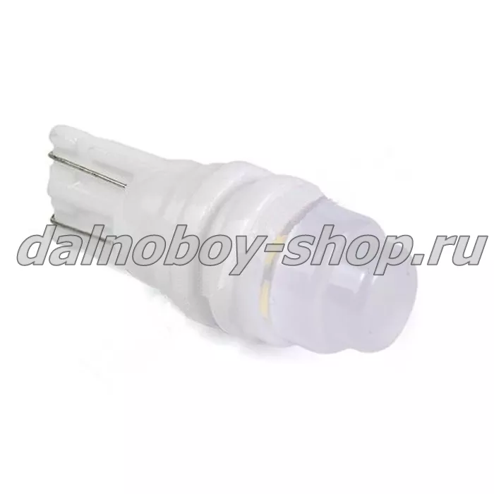 Лампочка габаритная без/цок "КЕРАМИКА" 3 SMD ТИП-E (8968) белая 24v (10)