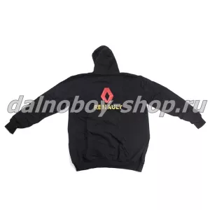 Толстовка RENAULT  2XL  с капюшоном черная