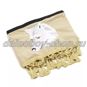 Ламбрекен лоб.+ шторка боковая велюр 2.2м УНИВЕРСАЛ ВОЛК бежевый