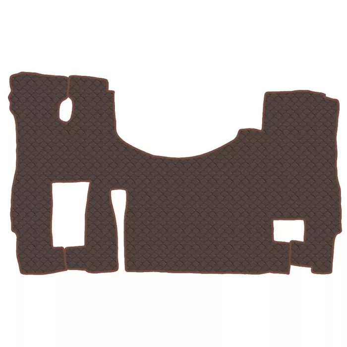 Коврик кож.зам. под ноги FOTON AUMAN 460 (автомат) от 2022г /коричневый