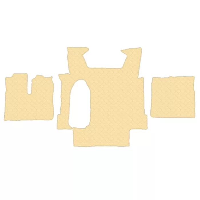 Коврик кож.зам. под ноги HOWO G7 / SITRAK C7H (механика, без холодильника) от 2022г /бежевый