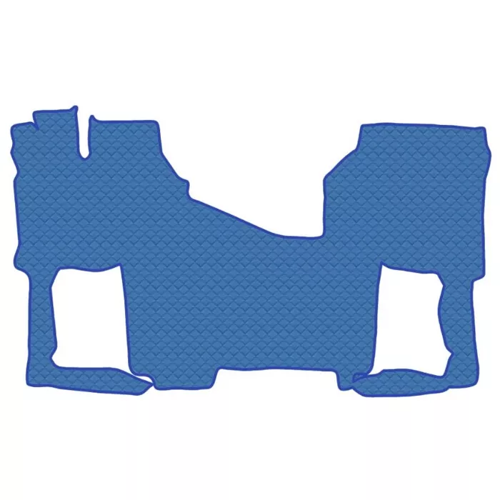 Коврик кож.зам. под ноги FAW J7 EAGLE (автомат, без кулисы, холодильник) от 2023г /синий